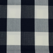 BECH51UC140C Beach-Check Navy Uncoated 140cm