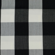 BECH80UC140C Beach-Check Black Uncoated 140cm