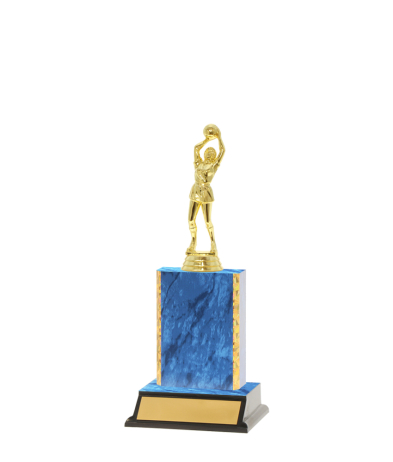  Gd Edged Trophy on P/Base <Br>13cm Plus Figurine