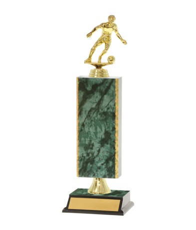  Gd Edged Trophy on P/Base <Br>23.5cm Plus Figurine