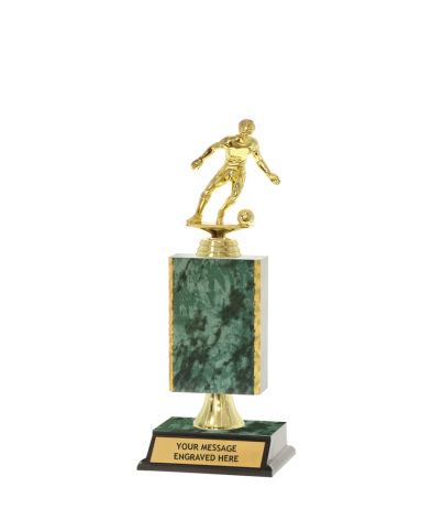  Gd Edged Trophy on P/Base <Br>16cm Plus Figurine