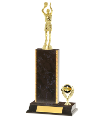  Gd Edged Trophy on P/Base <Br>20.5cm Plus Figurine