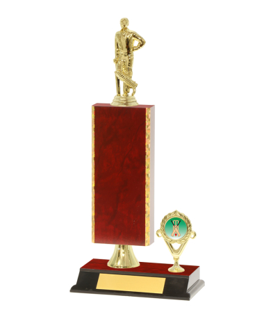  Gd Edged Trophy on P/Base <Br>23.5cm Plus Figurine