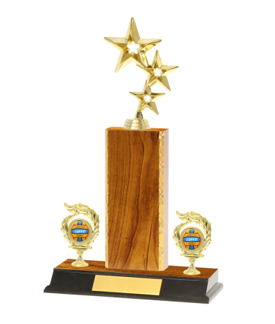  Gd Edged Trophy on P/Base <Br>20.5cm Plus Figurine
