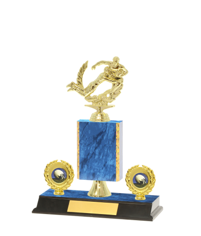  Gd Edged Trophy on P/Base <Br>16cm Plus Figurine