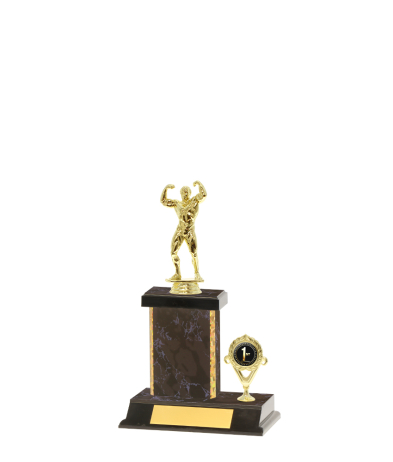  Gd Edged Trophy on P/Base <Br>14.5cm Plus Figurine