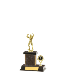  Gd Edged Trophy on P/Base <Br>12cm Plus Figurine