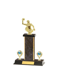  Gd Edged Trophy on P/Base <Br>22cm Plus Figurine