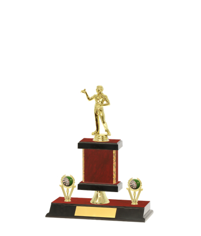  Gd Edged Trophy on P/Base <Br>16.5cm Plus Figurine