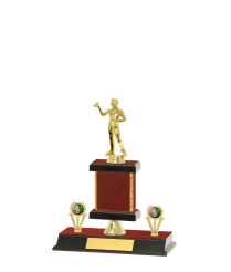 Gd Edged Trophy on P/Base <Br>16.5cm Plus Figurine
