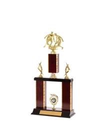  Gd Edged Trophy on P/Base <Br>32.5cm Plus Figurine