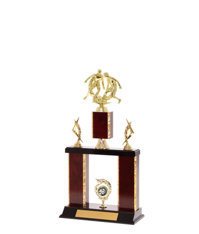  Gd Edged Trophy on P/Base <Br>30cm Plus Figurine