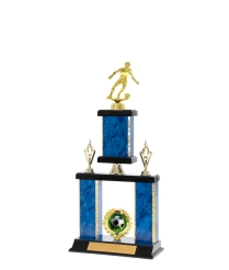  Gd Edged Trophy on P/Base <Br>36cm Plus Figurine