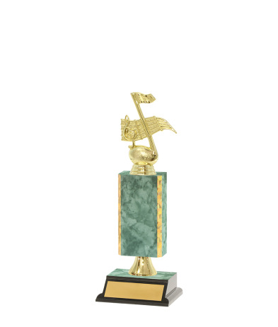  Gd Edged Trophy on P/Base <Br>16cm Plus Figurine