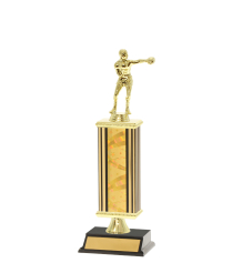  Tube Trophy On P/Base <Br>21.5cm Plus Figurine