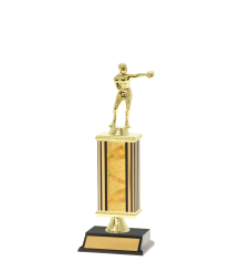  Tube Trophy On P/Base <Br>19cm Plus Figurine