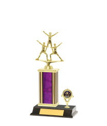  Tube Trophy On P/Base <Br>16cm Plus Figurine