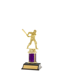  Tube Trophy on P/Base&nbsp;8cm Plus Figurine