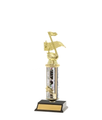  Tube Trophy on P/Base&nbsp;17cm Plus Figurine