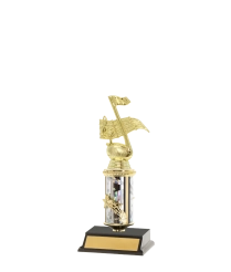  Tube Trophy on P/Base&nbsp;12cm Plus Figurine