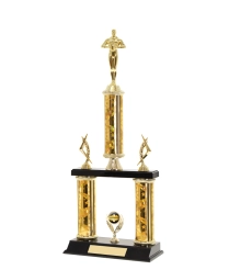 Tube Trophy <Br>37.5cm Plus Figurine