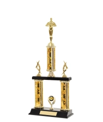  Tube Trophy <Br>35cm Plus Figurine