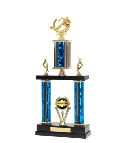  Tube Trophy <Br>42.5cm Plus Figurine