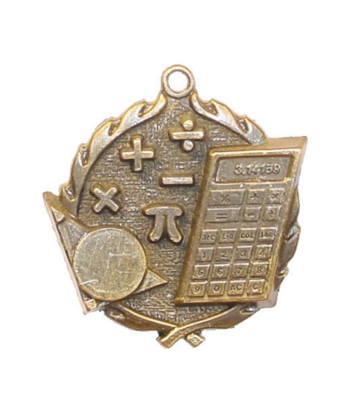 32004G Maths - Gold Medal 4.5cm Dia