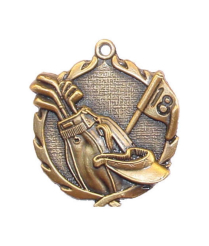32060G Golf - Gold Medal 4.5cm Dia