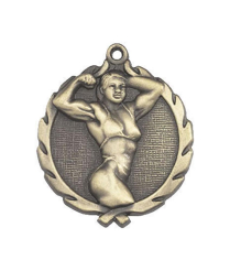 32116G Body Building (F) - Gold Medal 4.5cm Dia