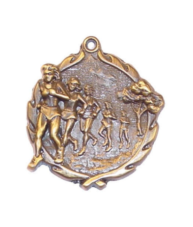 32167G Cross Country (F) - Gold Medal 4.5cm Dia