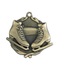 32216G Ice Skating - Gold Medal 4.5cm Dia