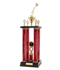  Four Poster Trophy <Br>45.5cm Plus Cup And Figurine