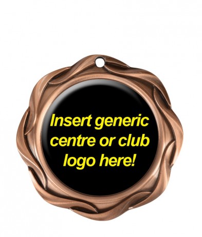 43573Z 2" Fusion Hdr - Bronze Medal 7.5cm Dia