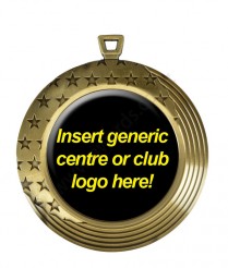 43873G 2" Stars & Stripe Hdr Gold Medal 7.5cm Dia