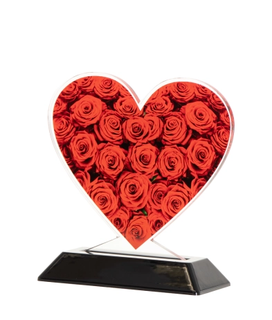 631VAL01 14.5cm Printed Valentine Acrylic Award