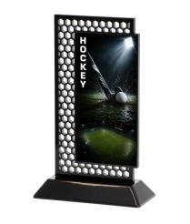 632HOCK 20cm Printed Hockey Hex Acrylic Award