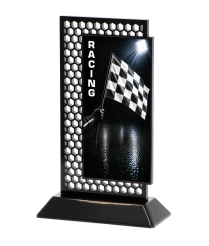 632RACI 20cm Printed Racing Hex Acrylic Award