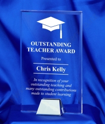 6721 22cm Nickel Base Acrylic Award