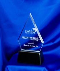 6812 23cm Weighted Base Acrylic Award