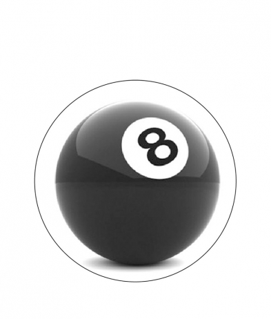 8BAL202 8 Ball - Insert 50mm