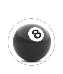 8BAL202 8 Ball - Dome 50mm