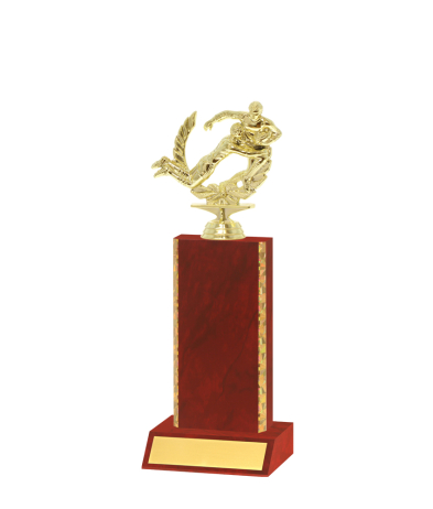  Gd Edged Trophy <Br>17.5cm Plus Figurine