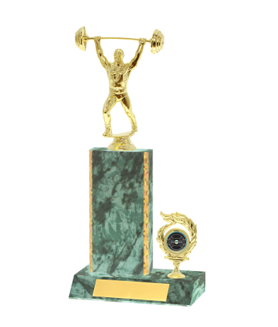  Gd Edged Trophy <Br>17.5cm Plus Figurine