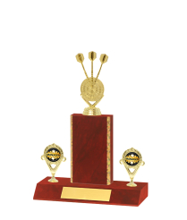  Gd Edged Trophy <Br>15cm Plus Figurine