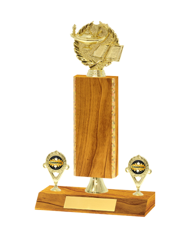  Gd Edged Trophy <Br>23cm Plus Figurine