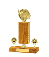  Gd Edged Trophy <Br>20.5cm Plus Figurine