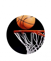 BASK06 Basketball & Net - Dome 25mm