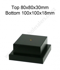 BS100080 Black Matt Stack Base