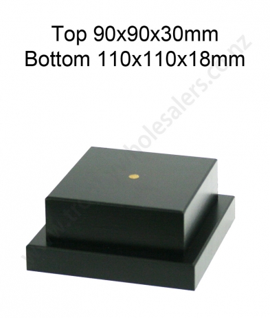 BS110090 Black Matt Stack Base